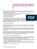 1 - Effets Extrêmes Du Trafic Normal (LM1-LM2-charges de Piétons Et Charges Horizontales) Sur Les Ponts Routiers Et Passerelles Piétions