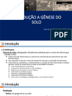 Aula 1 - Introdução A Gênese Do Solo