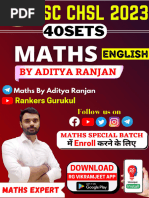 SSC CHSL Pre 2023 Maths (Eng) - 40sets