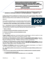 Edital Curso de Extensao em Direito Dos Contratos