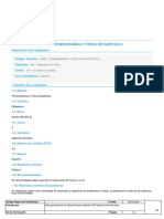 TERMODINÁMICA Y FÍSICA ESTADÍSTICA II 2023 - 16406 - Es