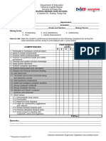 ICT CSS Work Immersion Evaluation Tool With Descriptors