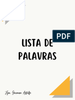 Lista de Palavras