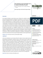 Empleo Informal y Motivaciones Intrínsecas para Participar en La Venta Ambulante en La Ciudad de Machala, Ecuador