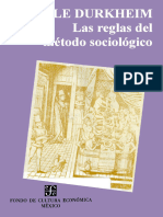 Durkheim Emile. Las Reglas Del Metodo Sociológico