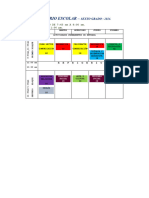 Gestión Del Tiempo en El Aula - Horario 2024