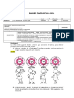 EXAMEN DIAGNÓSTICO-Matematica