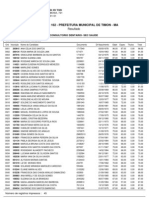 Resultado Do Concurso Público - Prefeitura Municipal de Timon-MA - 2007