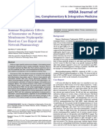 Immune Regulatory Effects of Sinomenine On Primary Membranous Nephropathy Based On Case Report and Network Pharmacology