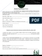 2024 Medical Examination Form