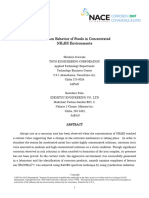 Corrosion Behavior of Steels in Concentrated