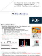 GCET825 - FÍSICA EXPERIMENTAL I - Análise Estatística - Medidas e Teoria Dos Erros