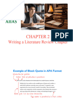 Writing A Literature Review Chapter