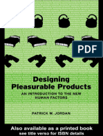 Designing Pleasurable Products - PATRICK JORDAN - Tradução