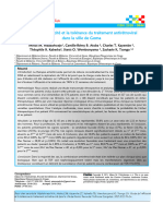 Etude de L'efficacité Et La Tolérance Du Traitement Antirétroviral