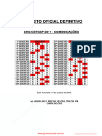 CHO 2011 - COMUNICAÇÕES - Gabarito