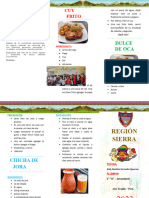 Triptico - REGION SIERRA - IE LIBERTAD - Comidas