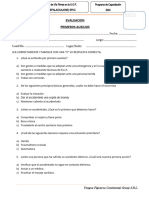 Examen - Seguridad - Primeros Auxilios