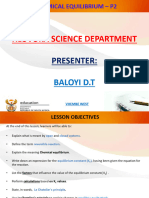 Lesson 2 - Chemical Equilibrium