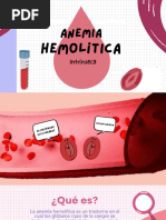 Presentación de La Anemia Hemolitica Intrínseca Con Síntomas y Pruebas