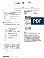 Collaborate 4 Unit 4 Standard Vocabulary Without Answers