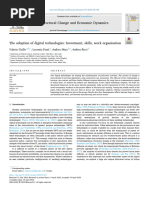 The Adoption of Digital Technologies - Investment, Skills, Work Organisation