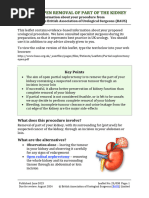 Partial Nephrectomy Open