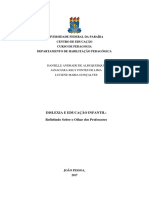 Universidade Federal Da Paraíba Centro de Educação Curso de Pedagogia Departamento de Habilitação Pedagógica