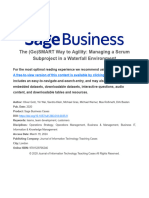 Gosmart Way Agility Managing Scrum Subproject Waterfall Environment