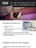 Abg Physiology and Abg Interpretation