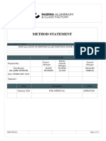 Nabina Method Statement For Mirror and Toilet Partition Installation