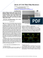 Reliability Analysis of CrSi Thin Film Resistors2012