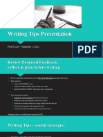 Writing Up Your Research Proposal Tips POLS7229 - HM