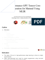 2021 08 26 High Performance GPU Tensor CoreCode Generation For Matmul Using MLIR