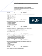 Chapter 7-Integer Linear Programming: Multiple Choice