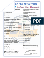 ORGANISM AND POPULATION DPP by Tushar Rawat