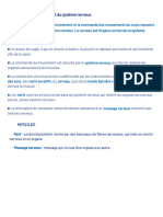 Decrire Le Fonctionnement Du Systeme Nerveux