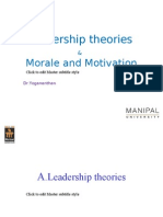 Unit 2 - Support Leadership and Morale & Motivation