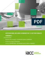 Control 1 GESTION DEL RCEURSO HUMANO EN EL SECTOR PUBLICO. GEORGINA ROSALES MIRANDA