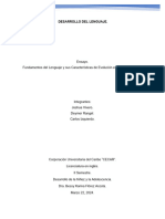 Ensayo - Fundamentos Del Lenguaje y Sus Características de Evolución en El Ser Humano - Carlos Izquierdo - Jo