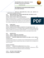 3.1 Sustento Tecnico de Mayores Metrados