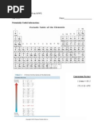 Potentially Useful Information:: Chemistry 118-03 (10:00 Am MWF) Exam 3 Fall 2010 Name