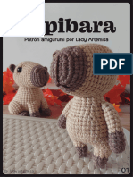 Capibaras 2 en 1, Patron Amigurumi ESP