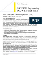 GSOE9011, A05 Research Proposal Video - Explanatory Document - 2024, T1