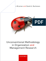 Alan Bryman, David A. Buchanan - Unconventional Methodology in Organization and Management Res