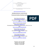 Identidad Profesional y Vocación Docente