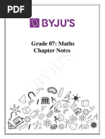 Grade 07 Mathematics Notes