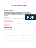 Countable and Uncountable Nouns PART 1