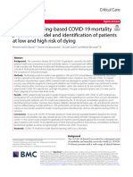 Machine-Learning-Based COVID-19 Mortality Prediction Model and Identification of Patients at Low and High Risk of Dying