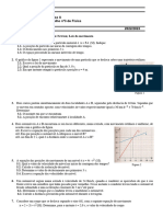 Ficha de Trabalho #3 - Fisica - Gráficos Leis de Newton Leis Do Movimento